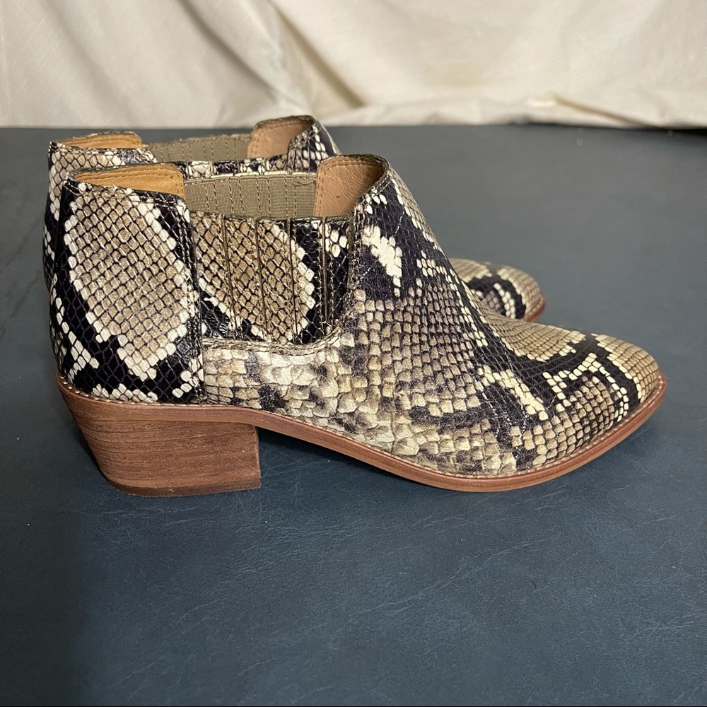 Madewell Snake Print Ankle Boot - Picture 2 of 8